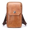 Pánská malá kožená taška na telefon (Barva (varianta) kávová)
