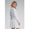 Krátká halenka s dlouhým rukávem M788 (Barva Tmavě šedá, Velikost S)