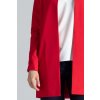 Lehký elegantní kabát M551 (Barva Červená, Velikost S)