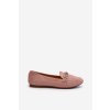 Lesklé dámské mokasíny s řetízkem  Aredilla (Velikost 36, Barva Růžová)