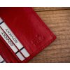 Kožené pouzdro na karty a doklady (Barva Červená)