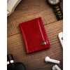 Kožené pouzdro na karty a doklady (Barva Červená)