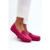 Dámské semišové mokasíny Fuksja S.Barski LR755 (Velikost 38, Barva Růžová)