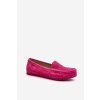 Dámské semišové mokasíny Fuksja S.Barski LR755 (Velikost 38, Barva Růžová)