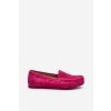 Dámské semišové mokasíny Fuksja S.Barski LR755 (Velikost 38, Barva Růžová)