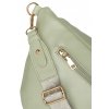 Dámská kožená ledvinka s mini kabelkou (Barva světle  zelená)