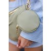 Dámská kožená ledvinka s mini kabelkou (Barva světle  zelená)