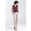 Halenka bez rukávů, výstřih do V B161 (Barva Fialová, Velikost S)