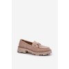 Dámské semišové mokasíny s ozdobou  D&A TW117 (Velikost 38, Barva Béžová)
