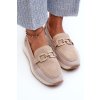 Dámské semišové mokasíny D&A TW210 (Velikost 39, Barva Béžová)