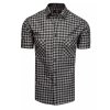 Pánská kostkovaná košile s krátkým rukávem KX0948 - M