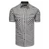 Pánská kostkovaná košile s krátkým rukávem KX0948 - M