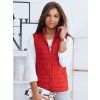 Červená dámská prošívaná vesta TY2578z (Velikost S, Barva Červená)