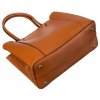 Prostorná dámská taška z ekologické kůže (Barva Hnědá)