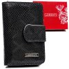 Lesklá dámská peněženka z přírodní kůže - Lorenti (Barva Černá)