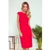 Elegantní značkové šaty midi s páskem TAMARA 301-1 - Bordo M