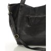 Městská kožená kabelka shopper (Barva Černá)
