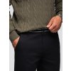 Pánské chino kalhoty s ozdobným pasem - V1 - ESPIR (Velikost S, Barva Černá)
