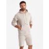 Men's sweatshirt set kangaroo sweatshirt + shorts -  V1 Z75 (Velikost S, Barva Modrá)