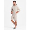 Men's sweatshirt set kangaroo sweatshirt + shorts -  V1 Z75 (Velikost S, Barva Modrá)