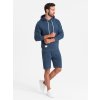 Men's sweatshirt set kangaroo sweatshirt + shorts -  V1 Z75 (Velikost S, Barva Modrá)