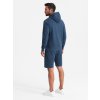 Men's sweatshirt set kangaroo sweatshirt + shorts -  V1 Z75 (Velikost S, Barva Modrá)