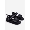 Dámské sandály na suchý zip Big Star LL274784 (Velikost 37, Barva Černá)