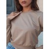 Dámská mikina klasická CASUALVIBE  BY1297 (Velikost S, Barva Béžová)