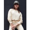 Dámská mikina klasická CASUALVIBE  BY1297 (Velikost S, Barva Béžová)