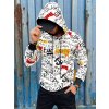 Pánská mikina s kapucí  BX5770 (Velikost 2XL, Barva Bílá)