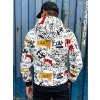 Pánská mikina s kapucí  BX5770 (Velikost 2XL, Barva Bílá)
