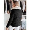 Dámská bunda zimní TRENDYGLAM  TY4357 (Velikost S, Barva Černá)