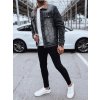 Zateplená pánská džínová bunda  TX4725 (Velikost S, Barva Černá)