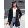 Dámská bunda parka URBANJOY  TY4385 (Velikost S, Barva Černá)