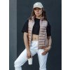 Dámská vesta STYLISHZ  TY4439 (Velikost S, Barva Světle hnědá)
