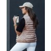 Dámská vesta STYLISHZ  TY4439 (Velikost S, Barva Světle hnědá)