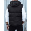 Pánská vesta prošívaná s kapucí  TX4755 (Velikost S/48, Barva Černá)