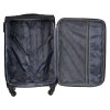 Značkový set textilních kufrů 3v1  PTN 5209 (Barva černá || modrý)
