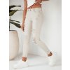 Dámské džíny s vysokým pásem MOLI   UY1871 (Velikost S, Barva Bílá)