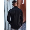 Pánská riflová košile džínová  DX2586 (Velikost S, Barva Černá)