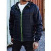 Pánská bunda přechodná prošívaná s kapucí  TX4938 (Velikost M, Barva Tmavě modrá)