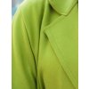 Dámský kabát oversize LINNORE hladký dlouhý  NY0702 (Velikost ONE SIZE, Barva Světle zelená)