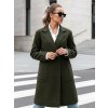 Dámský kabát oversize LINNORE hladký dlouhý  NY0702 (Velikost ONE SIZE, Barva Světle zelená)