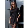 Mini šaty áčkového střihu (Velikost S, Barva Černá)