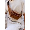 Boční a ramenní taška z přírodní kůže (Barva Hnědá)