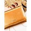 Lakovaná dámská peněženka na karty (Barva Zlatá)