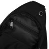 Malá pánská sling bag batoh v černé barvě