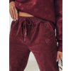 Dámské kalhoty oversize VELVITO manšestr  UY2286 (Velikost ONE SIZE, Barva Bordová)