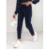 Dámské kalhoty oversize VELVITO manšestr  UY2286 (Velikost ONE SIZE, Barva Bordová)