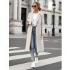Dámský kabát oversize MANTOVA dlouhý  NY0738 (Velikost ONE SIZE, Barva Béžová)